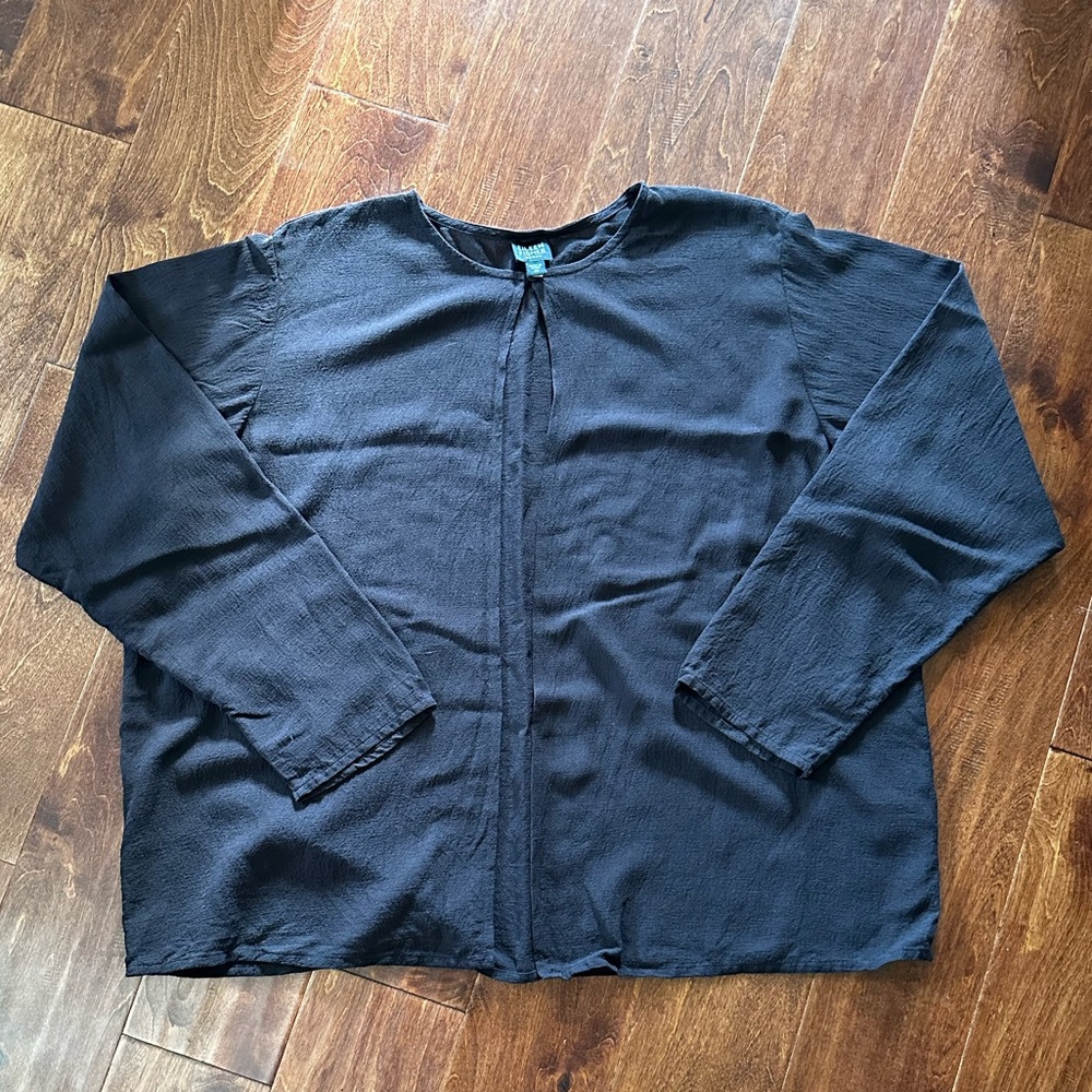 Eileen Fisher silk/ wool blend jacket Sz 1X